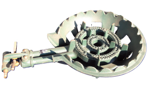 鋳物コンロ　２重